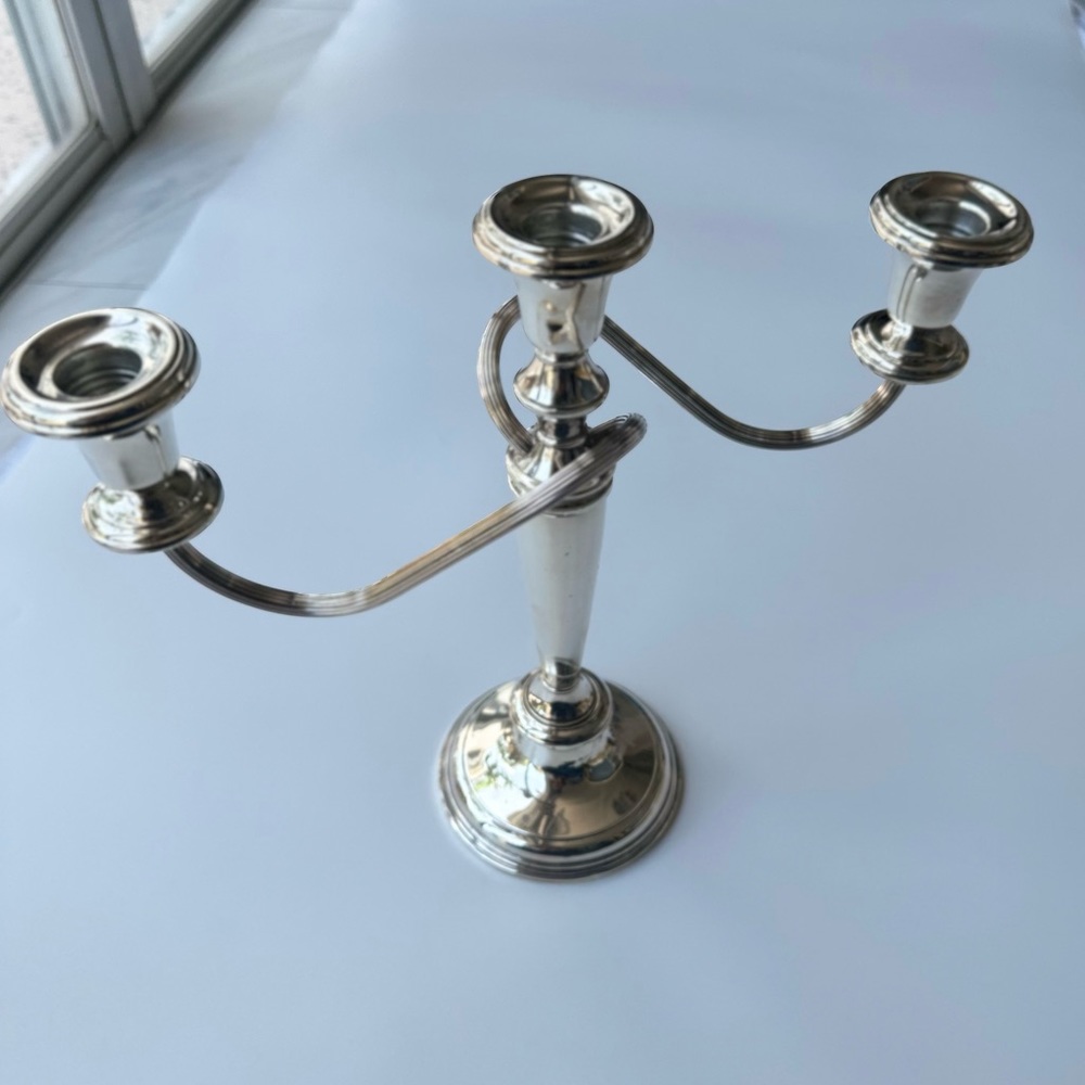 Vintage Frank M Whiting Co Candelabra Candle Holder